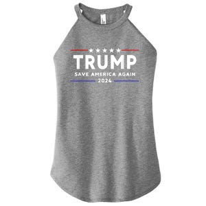 Trump 2024 Save America Save America Again Trump Women's Perfect Tri Rocker Tank