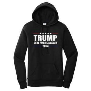 Trump 2024 Save America Save America Again Trump Women's Pullover Hoodie