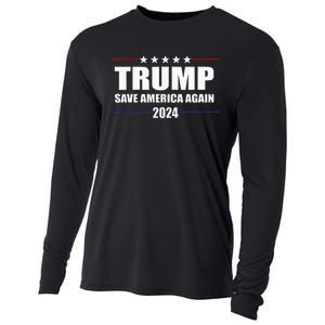 Trump 2024 Save America Save America Again Trump Cooling Performance Long Sleeve Crew