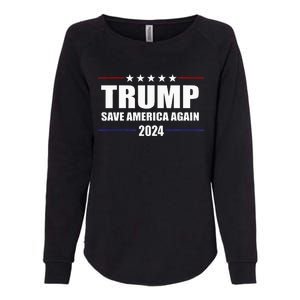 Trump 2024 Save America Save America Again Trump Womens California Wash Sweatshirt