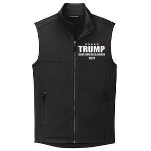 Trump 2024 Save America Save America Again Trump Collective Smooth Fleece Vest