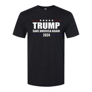 Trump 2024 Save America Save America Again Trump Softstyle CVC T-Shirt