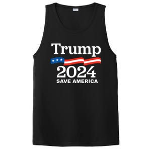 Trump 2024 Save America Trump 2024 PosiCharge Competitor Tank