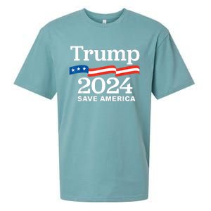 Trump 2024 Save America Trump 2024 Sueded Cloud Jersey T-Shirt