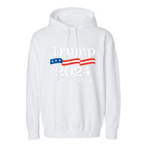 Trump 2024 Save America Trump 2024 Garment-Dyed Fleece Hoodie