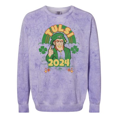 Tulsi 2024 St Patrick's Day Colorblast Crewneck Sweatshirt