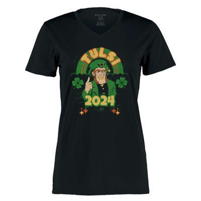 Tulsi 2024 St Patrick's Day Women's Momentum V-Neck T-Shirt