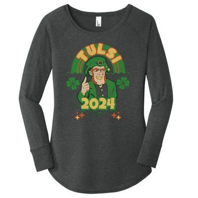 Tulsi 2024 St Patrick's Day Women's Perfect Tri Tunic Long Sleeve Shirt