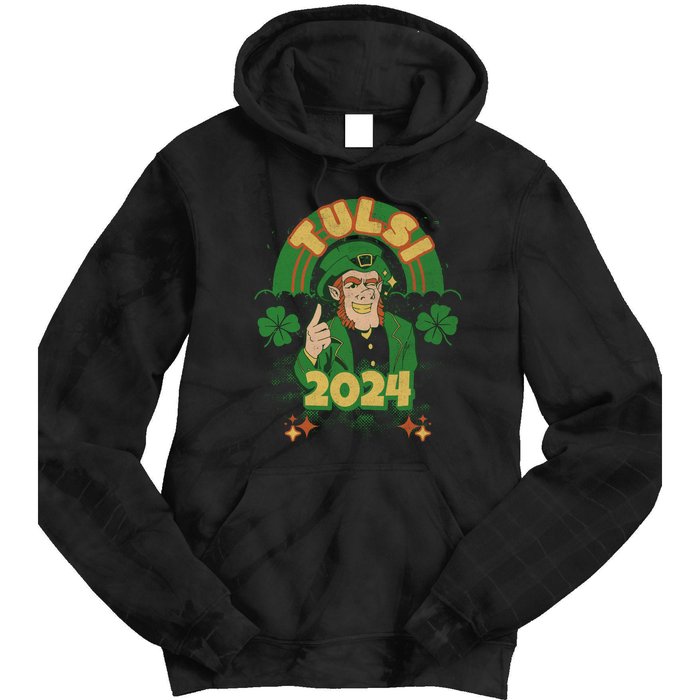 Tulsi 2024 St Patrick's Day Tie Dye Hoodie