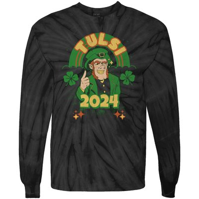 Tulsi 2024 St Patrick's Day Tie-Dye Long Sleeve Shirt