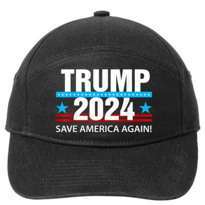 TRUMP 2024 Save America Again Pro Trump 7-Panel Snapback Hat