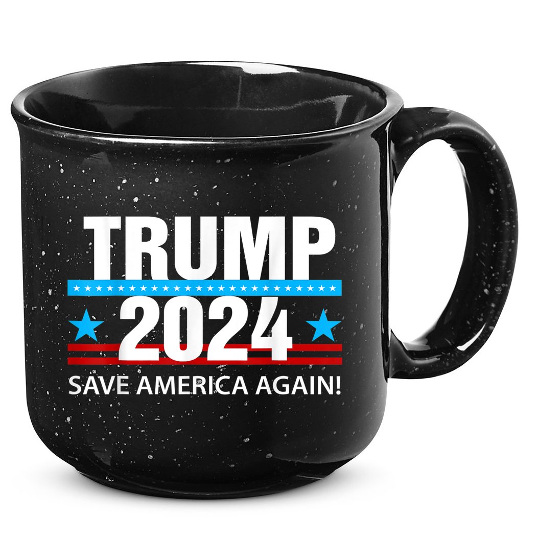 TRUMP 2024 Save America Again Pro Trump 15oz Campfire Ceramic Mug