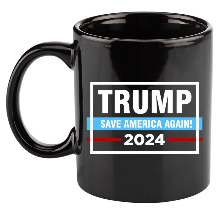 Trump 2024 Save America Again 11oz C Handle Ceramic Mug