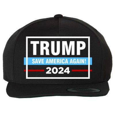Trump 2024 Save America Again Wool Snapback Cap
