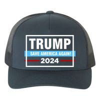 Trump 2024 Save America Again Yupoong Adult 5-Panel Trucker Hat