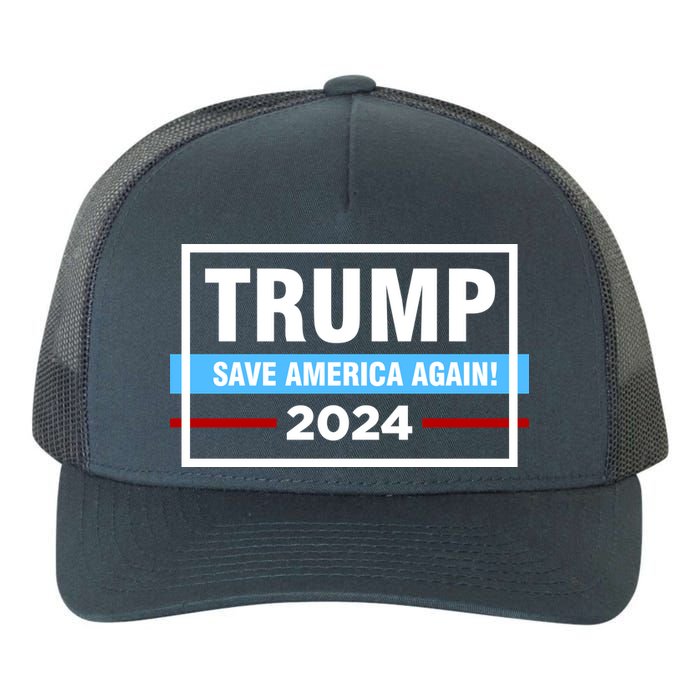 Trump 2024 Save America Again Yupoong Adult 5-Panel Trucker Hat
