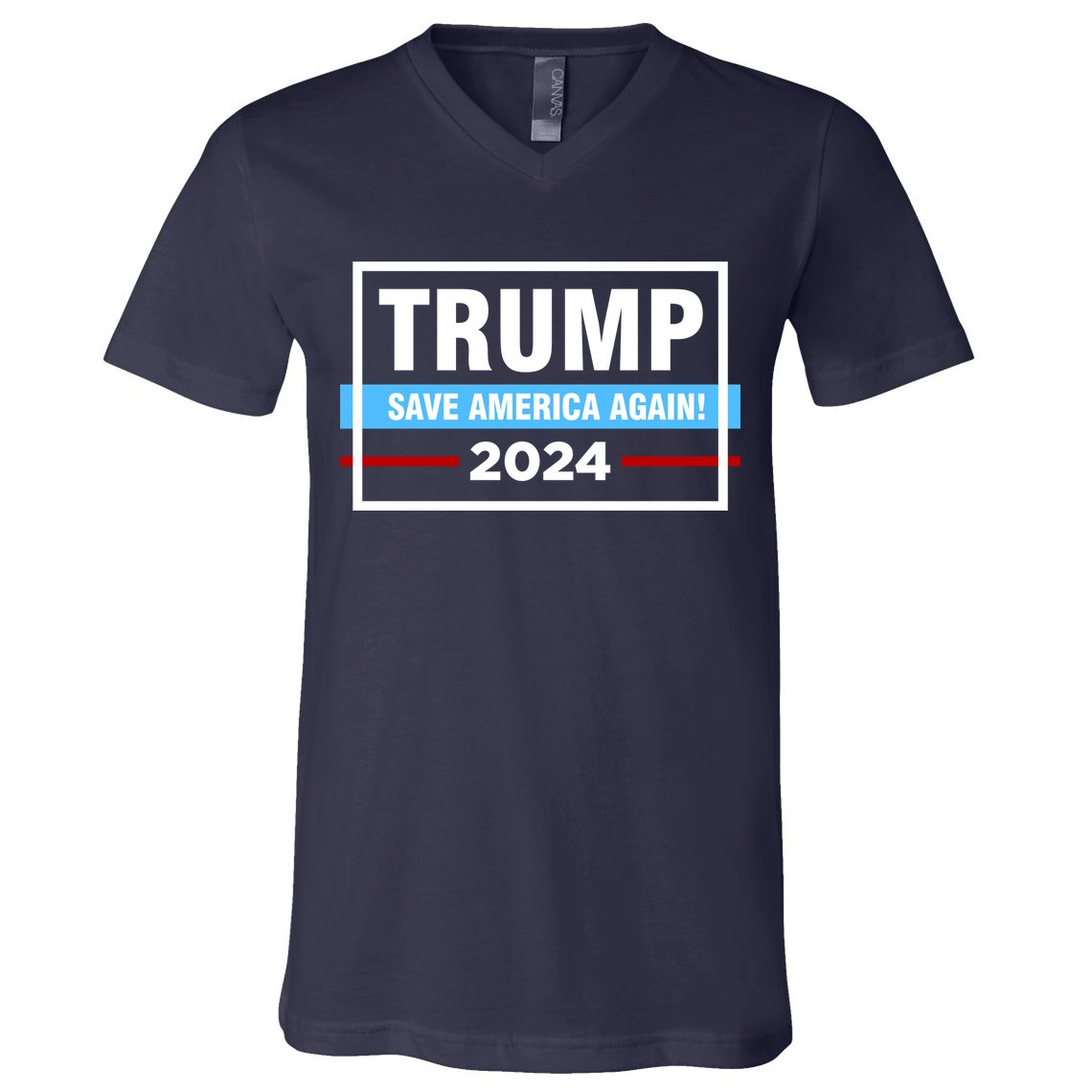 Trump 2024 Save America Again V-Neck T-Shirt