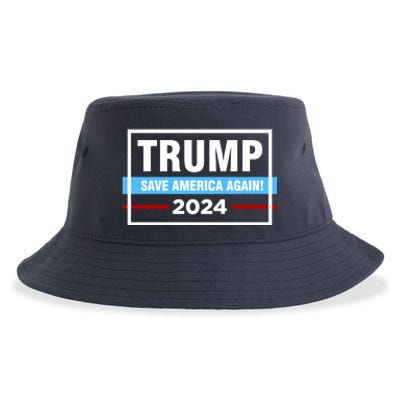 Trump 2024 Save America Again Sustainable Bucket Hat