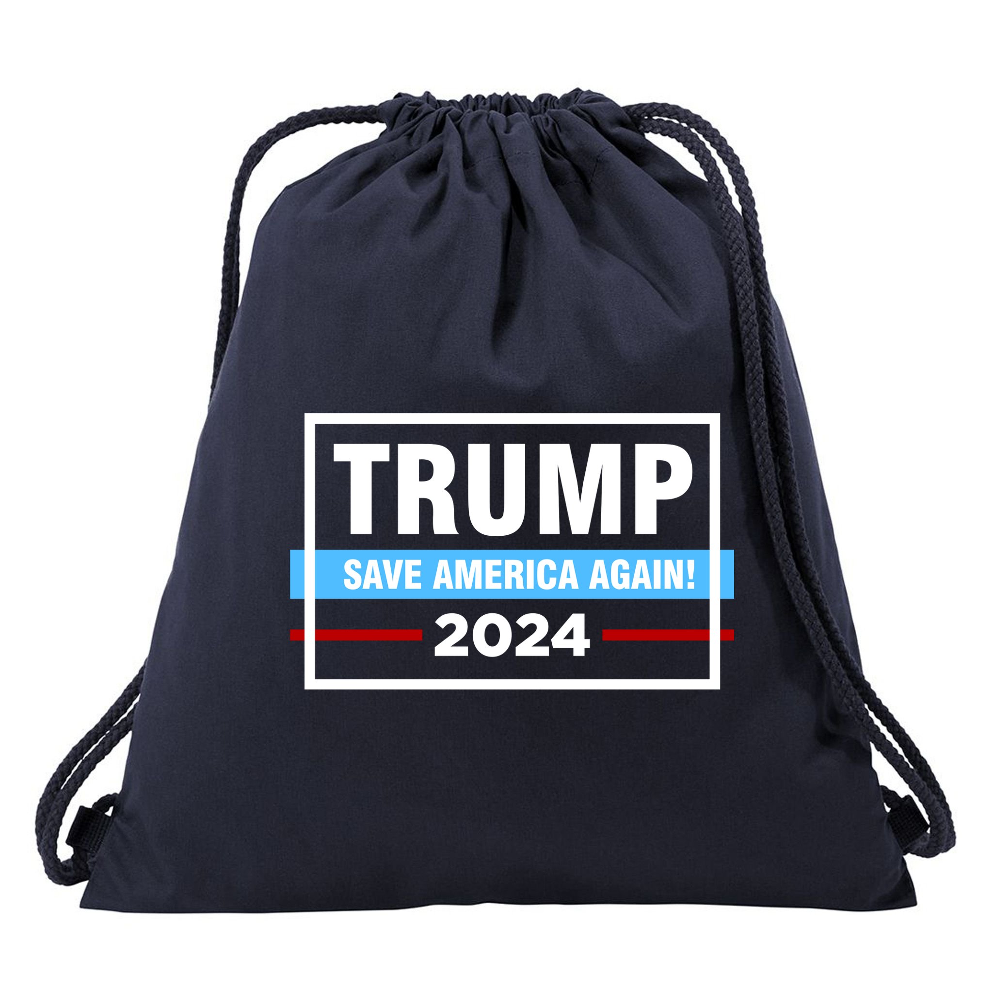 Trump 2024 Save America Again Drawstring Bag