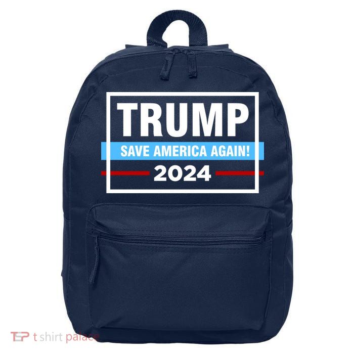 Trump 2024 Save America Again 16 in Basic Backpack