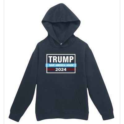 Trump 2024 Save America Again Urban Pullover Hoodie