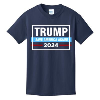 Trump 2024 Save America Again Kids T-Shirt