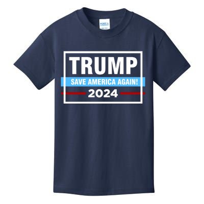 Trump 2024 Save America Again Kids T-Shirt