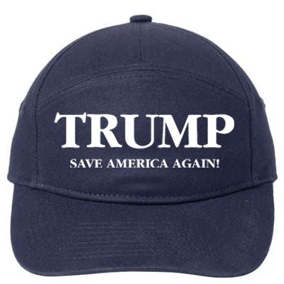 Trump 2024 Save America Again 7-Panel Snapback Hat