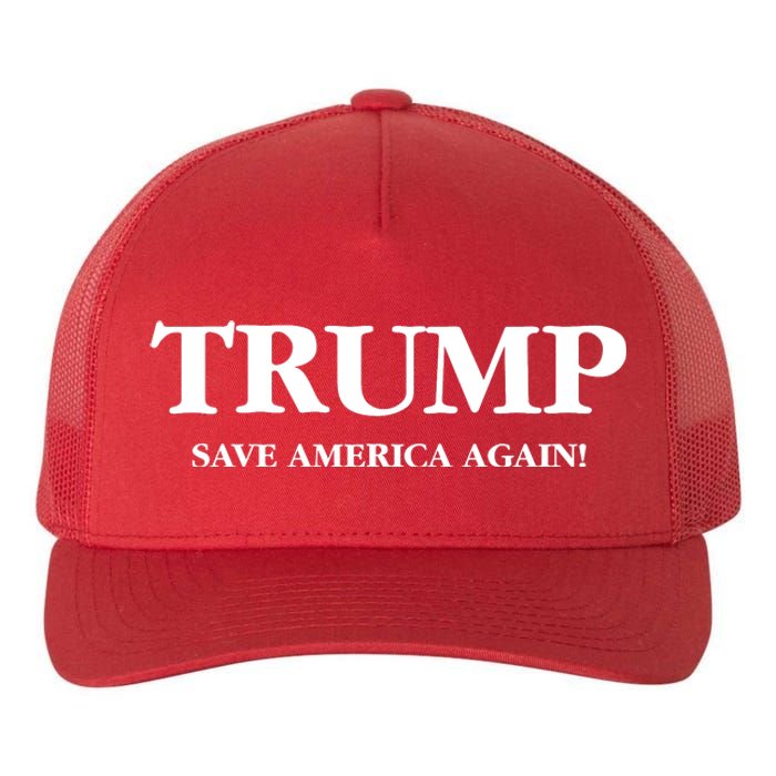 Trump 2024 Save America Again Yupoong Adult 5-Panel Trucker Hat