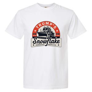 Trump 2024 Snowflake Removal Service Political Satire Garment-Dyed Heavyweight T-Shirt