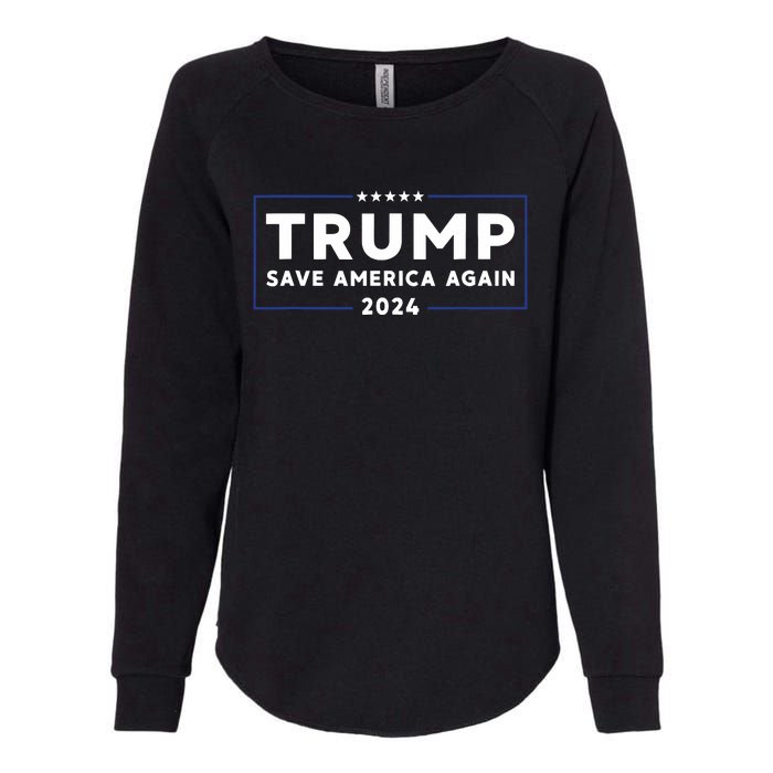 Trump 2024 Save America Save America Again Trump Womens California Wash Sweatshirt