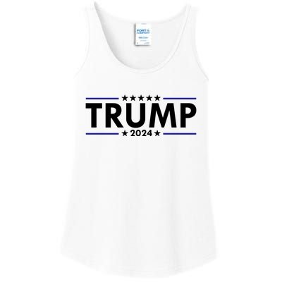 Trump 2024 Simple Logo Ladies Essential Tank