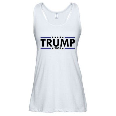 Trump 2024 Simple Logo Ladies Essential Flowy Tank