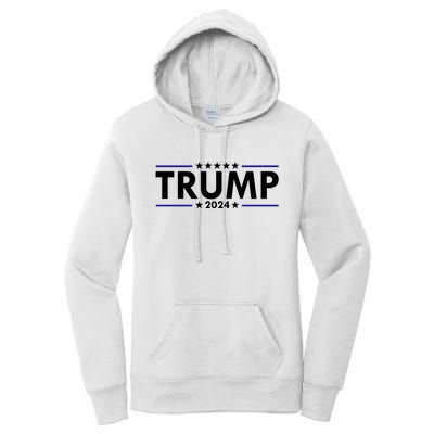 Trump 2024 Simple Logo Women's Pullover Hoodie