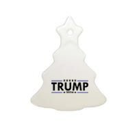 Trump 2024 Simple Logo Ceramic Tree Ornament