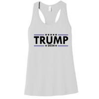 Trump 2024 Simple Logo Women's Racerback Tank