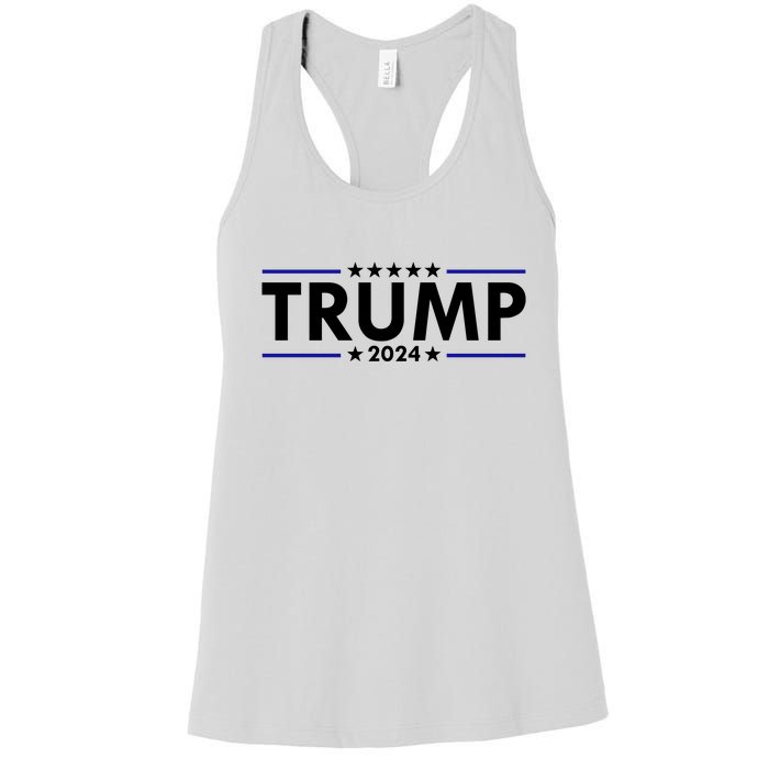 Trump 2024 Simple Logo Women's Racerback Tank