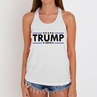 Trump 2024 Simple Logo Women's Knotted Racerback Tank