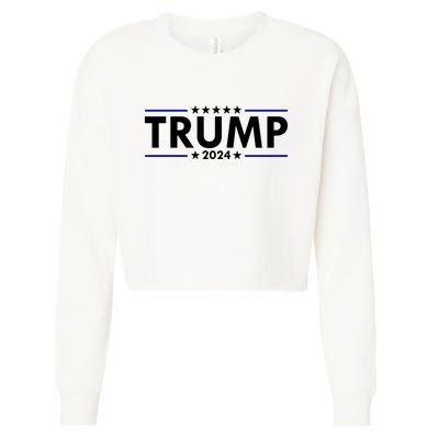 Trump 2024 Simple Logo Cropped Pullover Crew