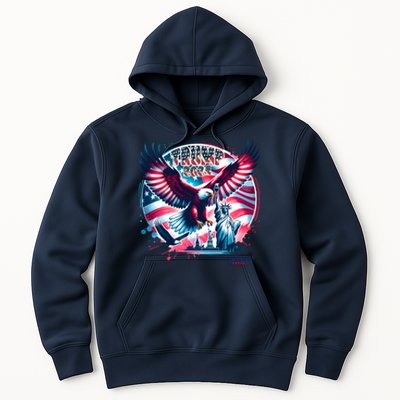 Trump 2024 Statue Of Liberty Eagle Freedom Hoodie