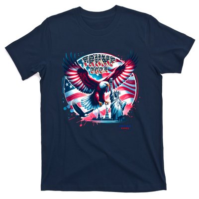 Trump 2024 Statue Of Liberty Eagle Freedom T-Shirt