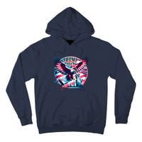 Trump 2024 Statue Of Liberty Eagle Freedom Tall Hoodie