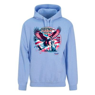 Trump 2024 Statue Of Liberty Eagle Freedom Unisex Surf Hoodie