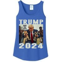 Trump 2024 Save The Cats Saying Debate Ladies Essential Tank