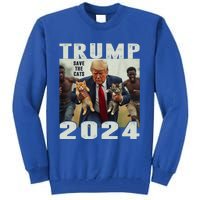 Trump 2024 Save The Cats Saying Debate Tall Sweatshirt