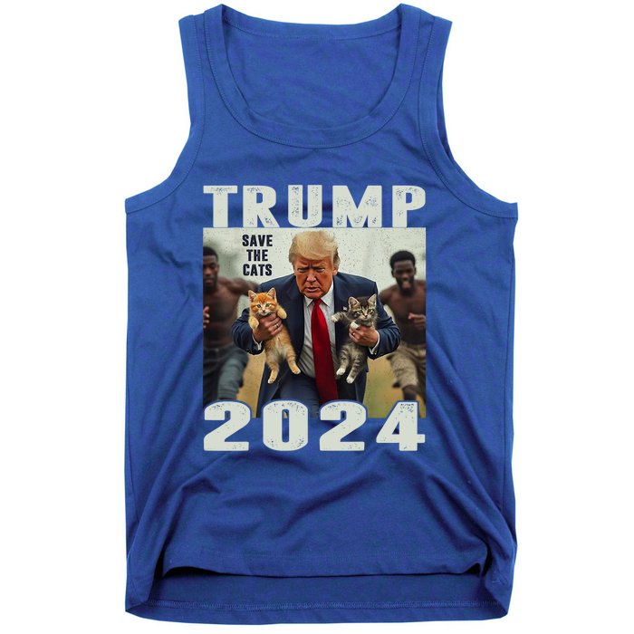 Trump 2024 Save The Cats Saying Debate Tank Top