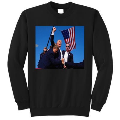 Trump 2024 Stay Strong Fist Pump Rally Secret Service Flag Sweatshirt