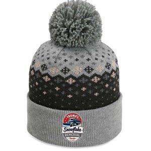 Trump 2024 Snowflake Removal Service Political Satire The Baniff Cuffed Pom Beanie