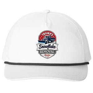 Trump 2024 Snowflake Removal Service Political Satire Snapback Five-Panel Rope Hat