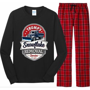 Trump 2024 Snowflake Removal Service Political Satire Long Sleeve Pajama Set